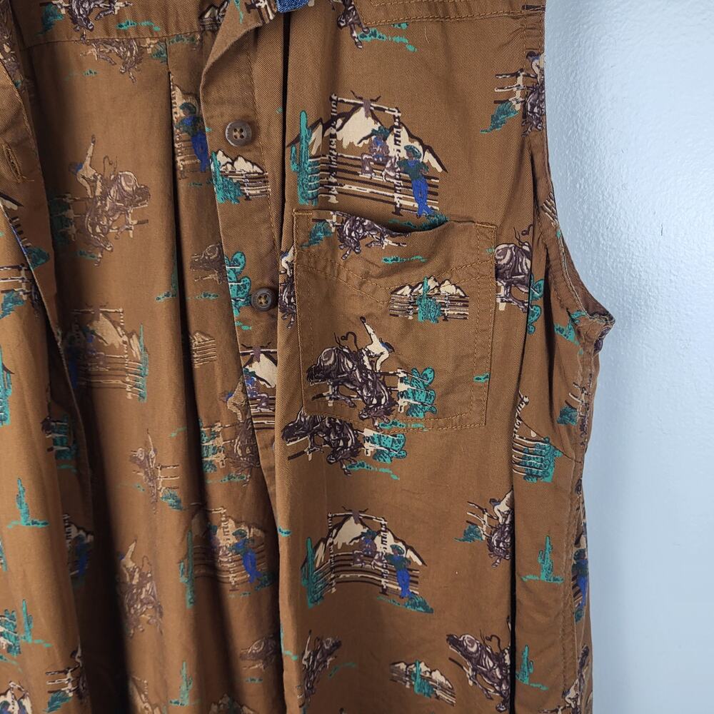 ARIAT Cowgirl Sleeveless Button Up Collared Western Top | Large - Picture 10 of 12